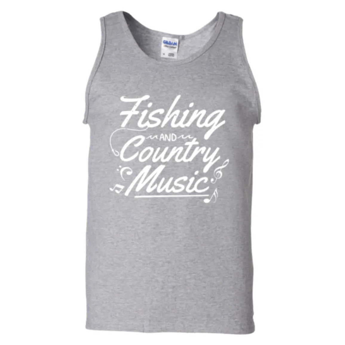 Fishing And Country Music Tank Top w
