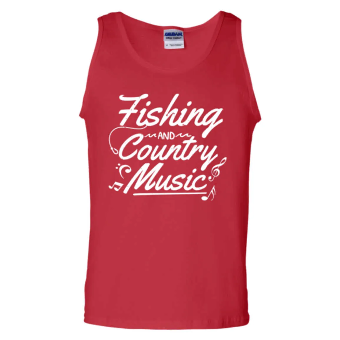 Fishing And Country Music Tank Top w