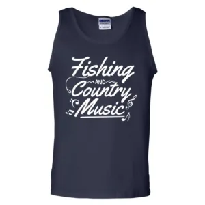 Fishing And Country Music Tank Top w