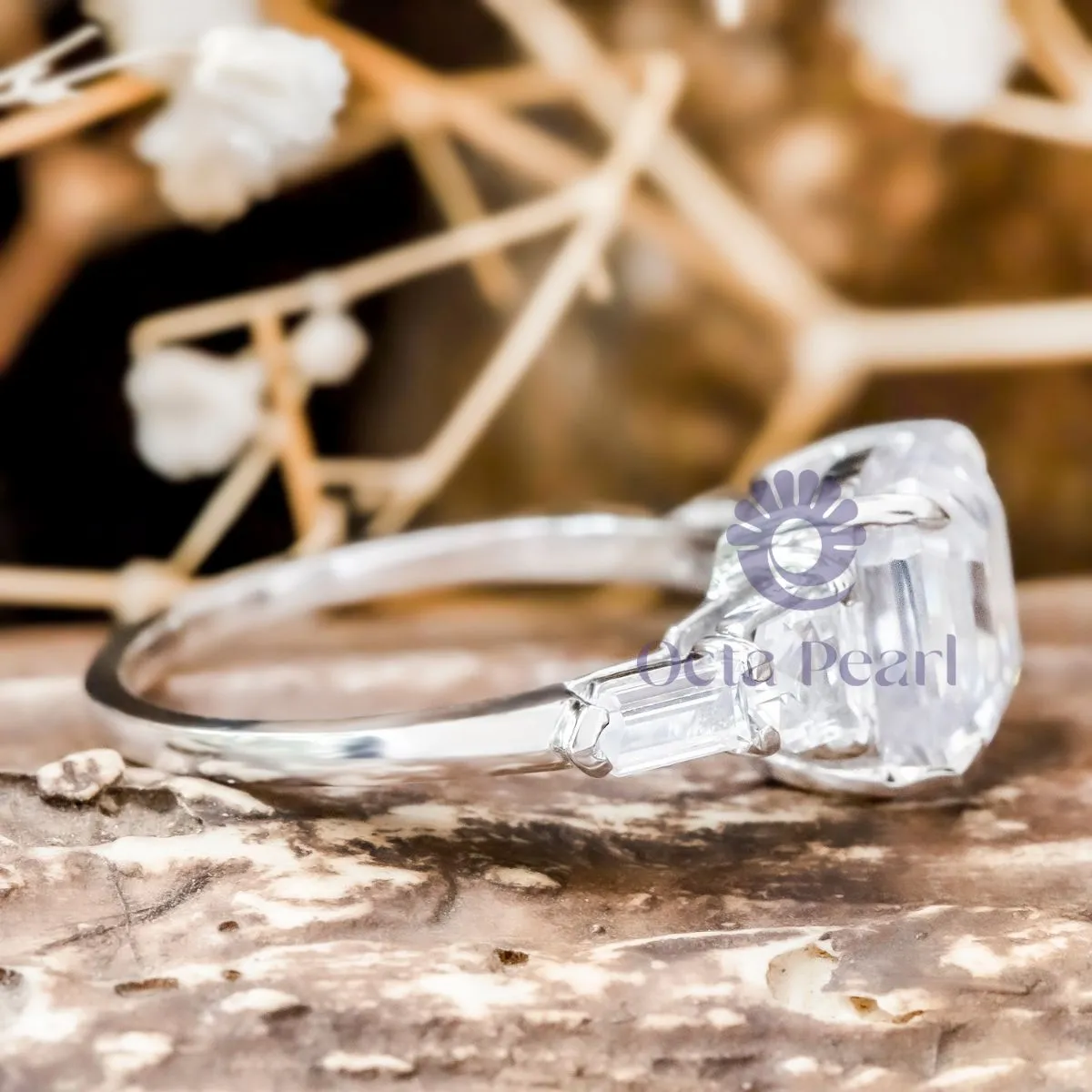 Five Stone Engagement Ring in Asscher & Fancy Shape