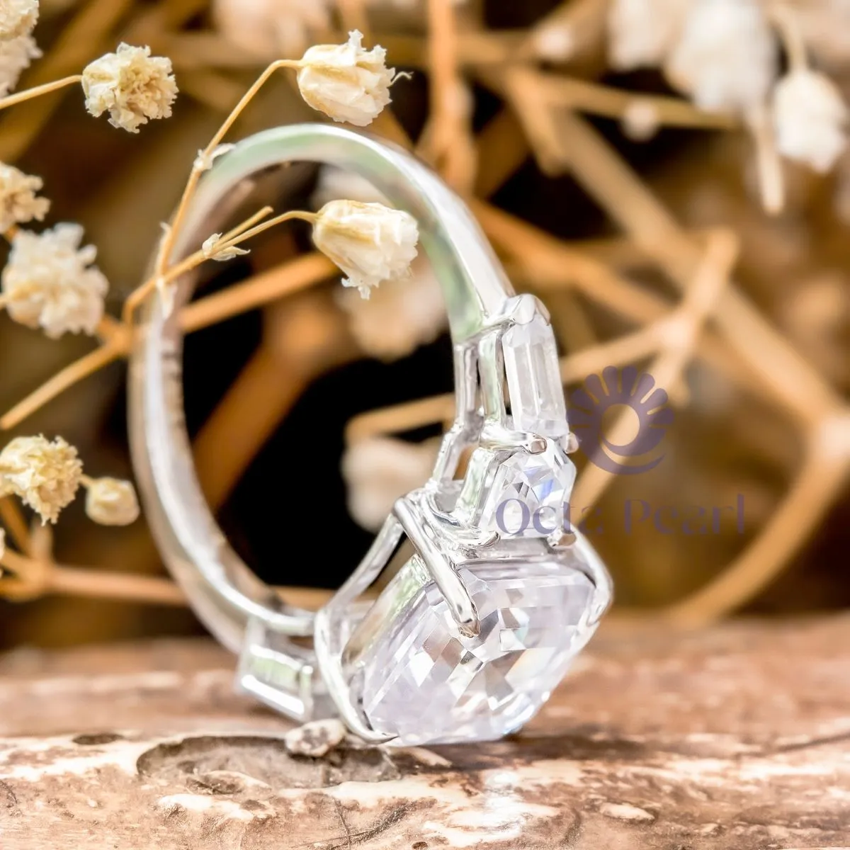 Five Stone Engagement Ring in Asscher & Fancy Shape