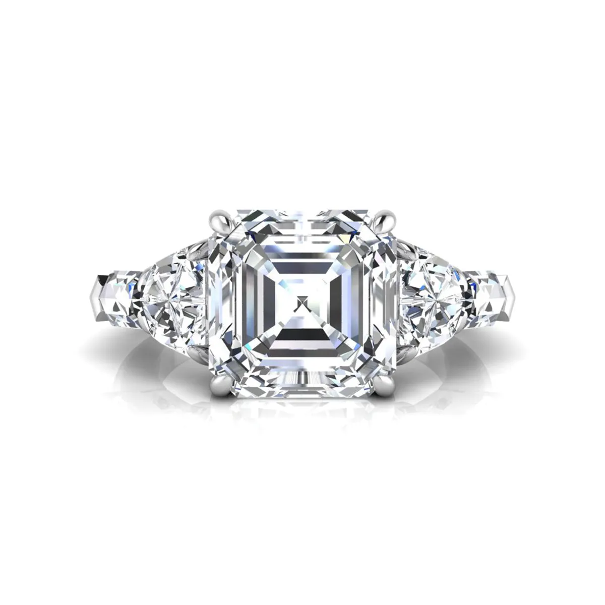 Five Stone Engagement Ring in Asscher & Fancy Shape