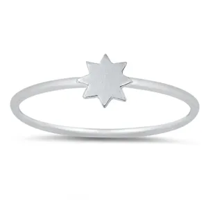 Flat Sun Burst Ring New .925 Sterling Silver Band Sizes 3-10