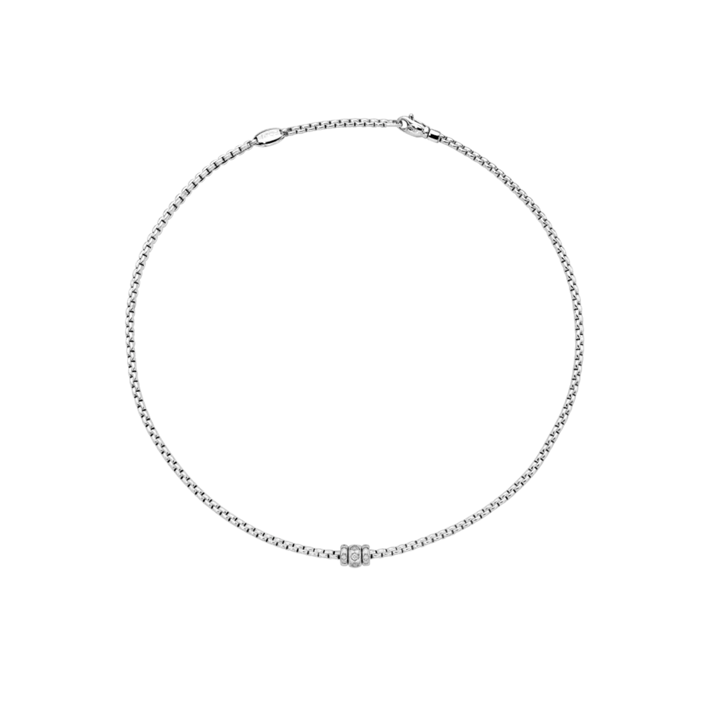 FOPE Eka Necklace with Rhombus-Set Diamonds