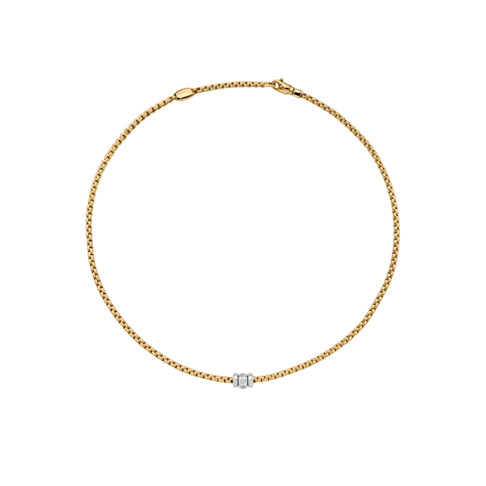 FOPE Eka Necklace with Rhombus-Set Diamonds