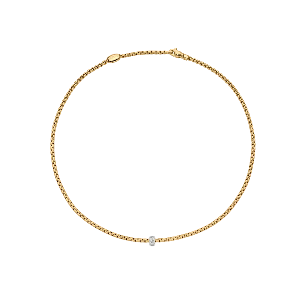 FOPE Eka Necklace with Rhombus-Set Diamonds