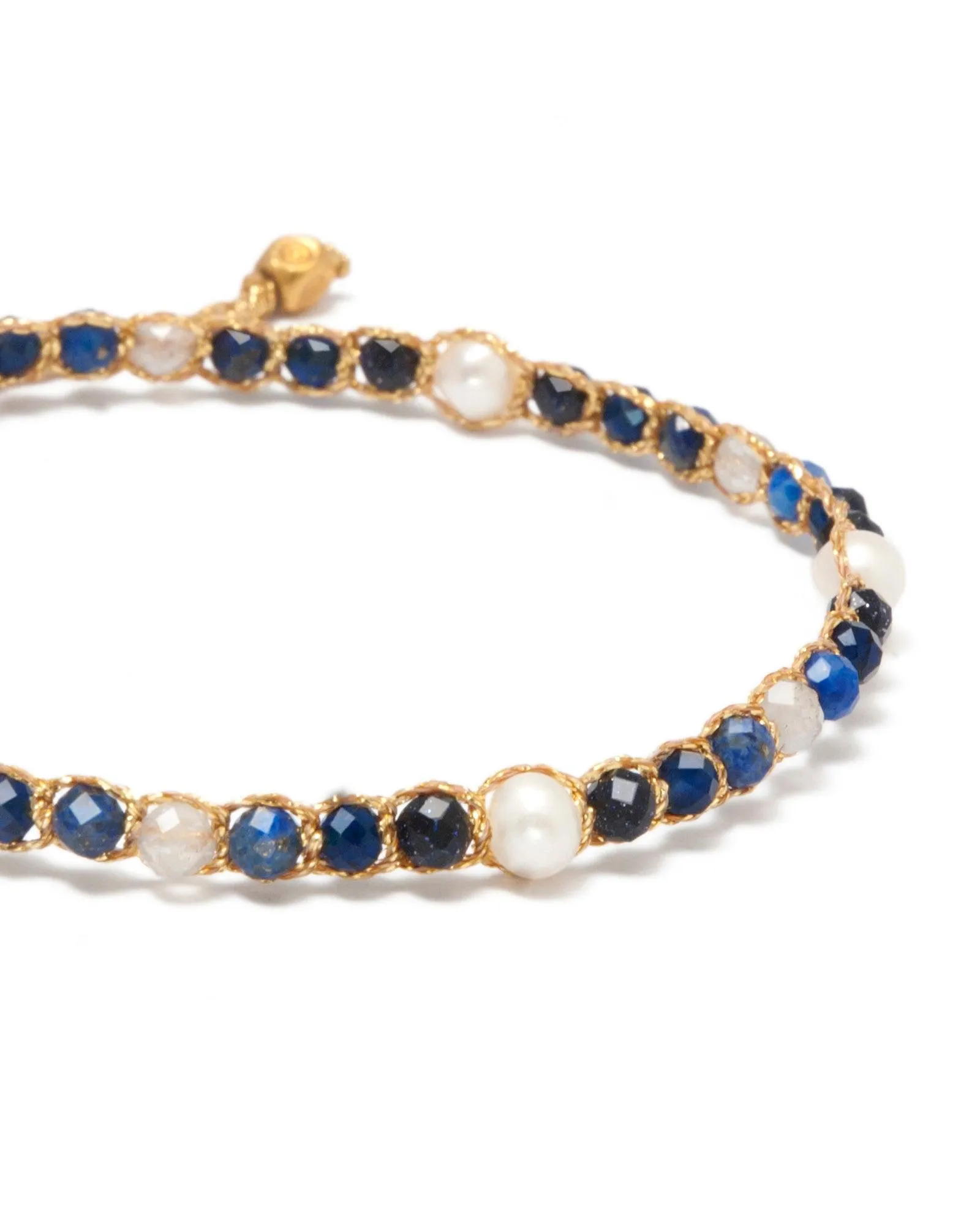 Fresh Water Pearl & Gemstone Bracelet | Sky