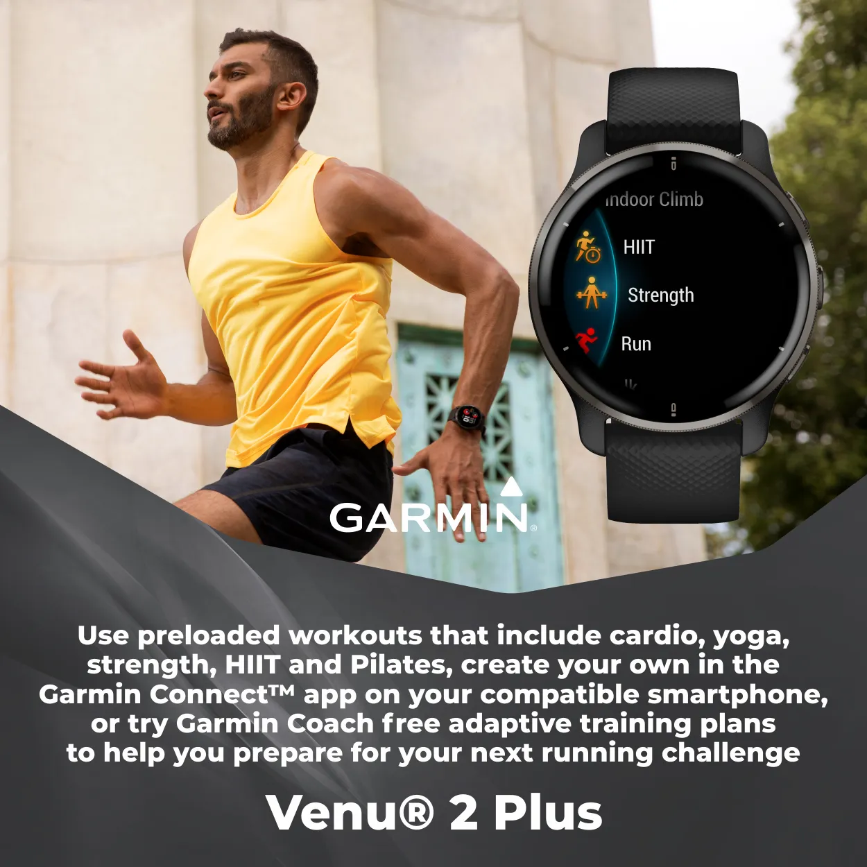 Garmin Venu 2 Plus GPS Multisport Smartwatch with Call and Text, Music, Adv HM FF