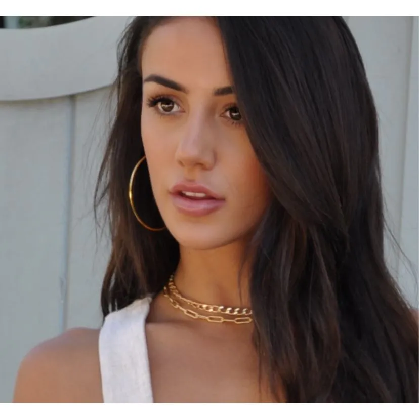 Gold Filled Carrie Paper Clip Necklace - Hypoallergenic & Tarnish Resistant