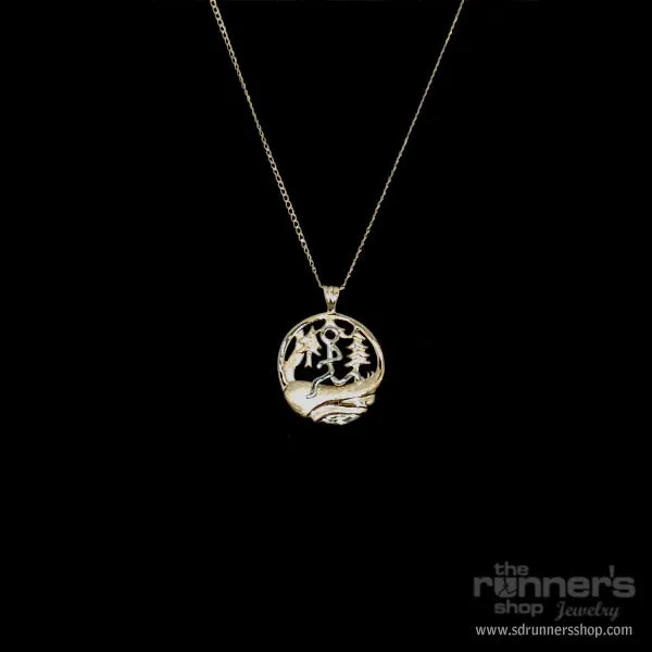 Gold Forest w/ Gold "Hermes" Runner Necklace