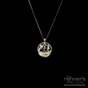 Gold Forest w/ Gold "Hermes" Runner Necklace