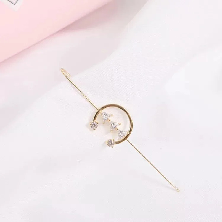 Gold Plated in Line Zircon Korean Earcuff
