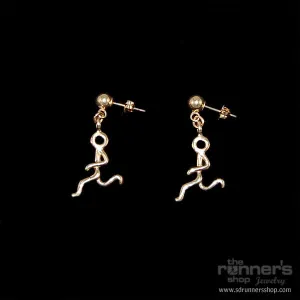 Gold "Hermes" Runner Post Earrings