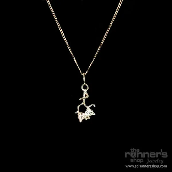Gold "Hermes" Runner w/ Black Hills Gold Necklace