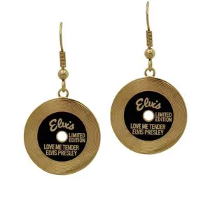 Gold Record Earrings