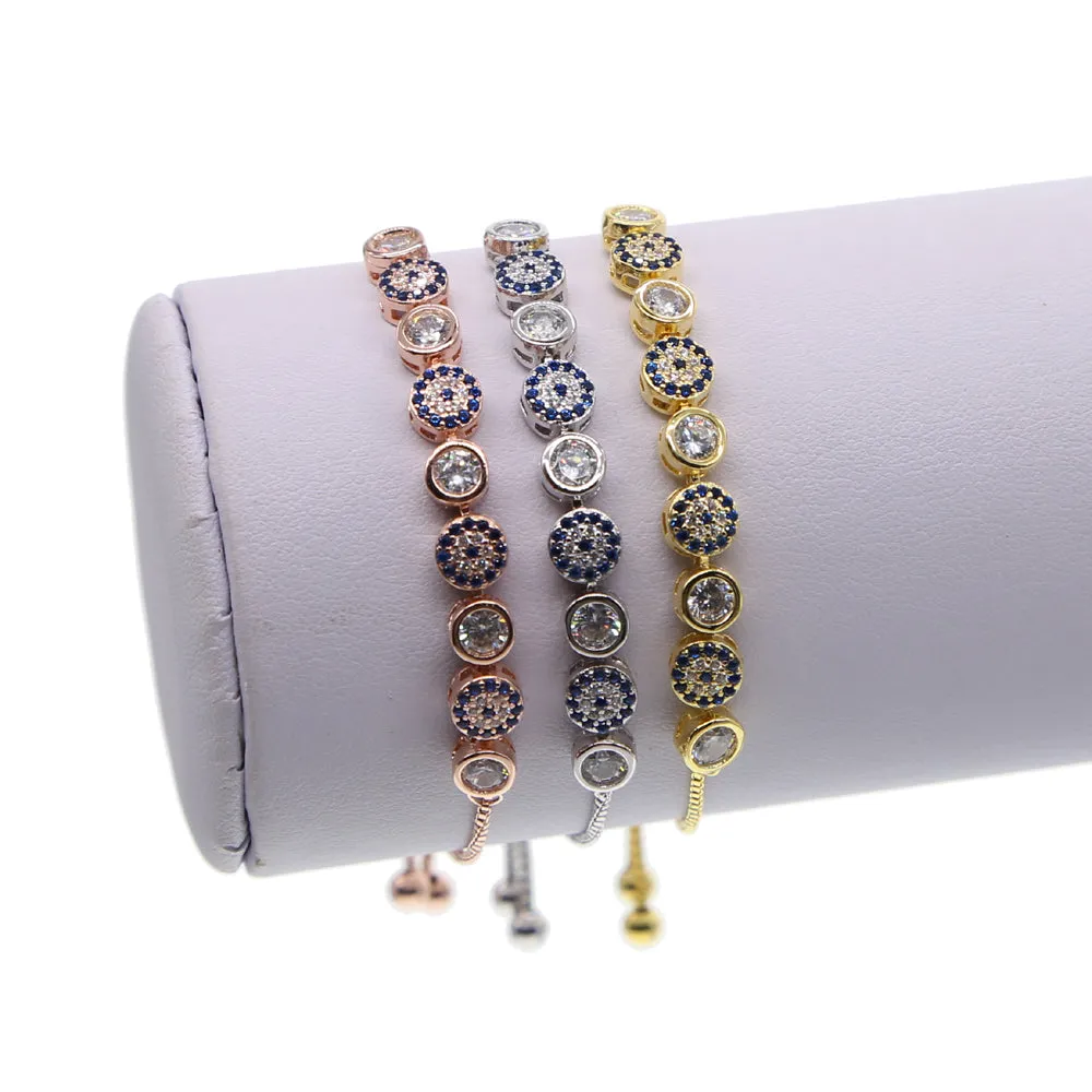 Gold Rose Silver Bracelet