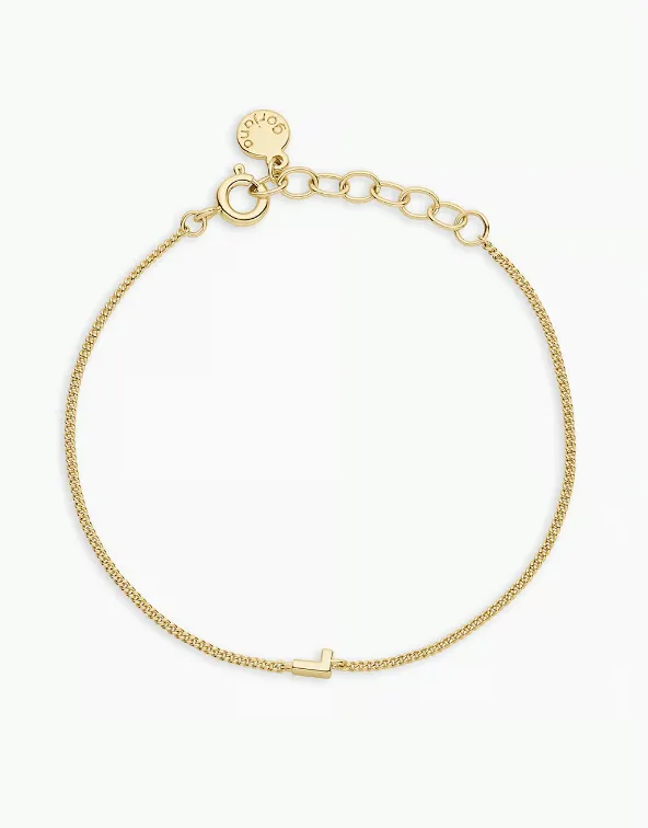 GORJANA WILDER MINI ALPHABET BRACELET L