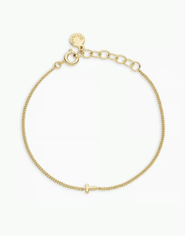GORJANA WILDER MINI ALPHABET BRACELET T