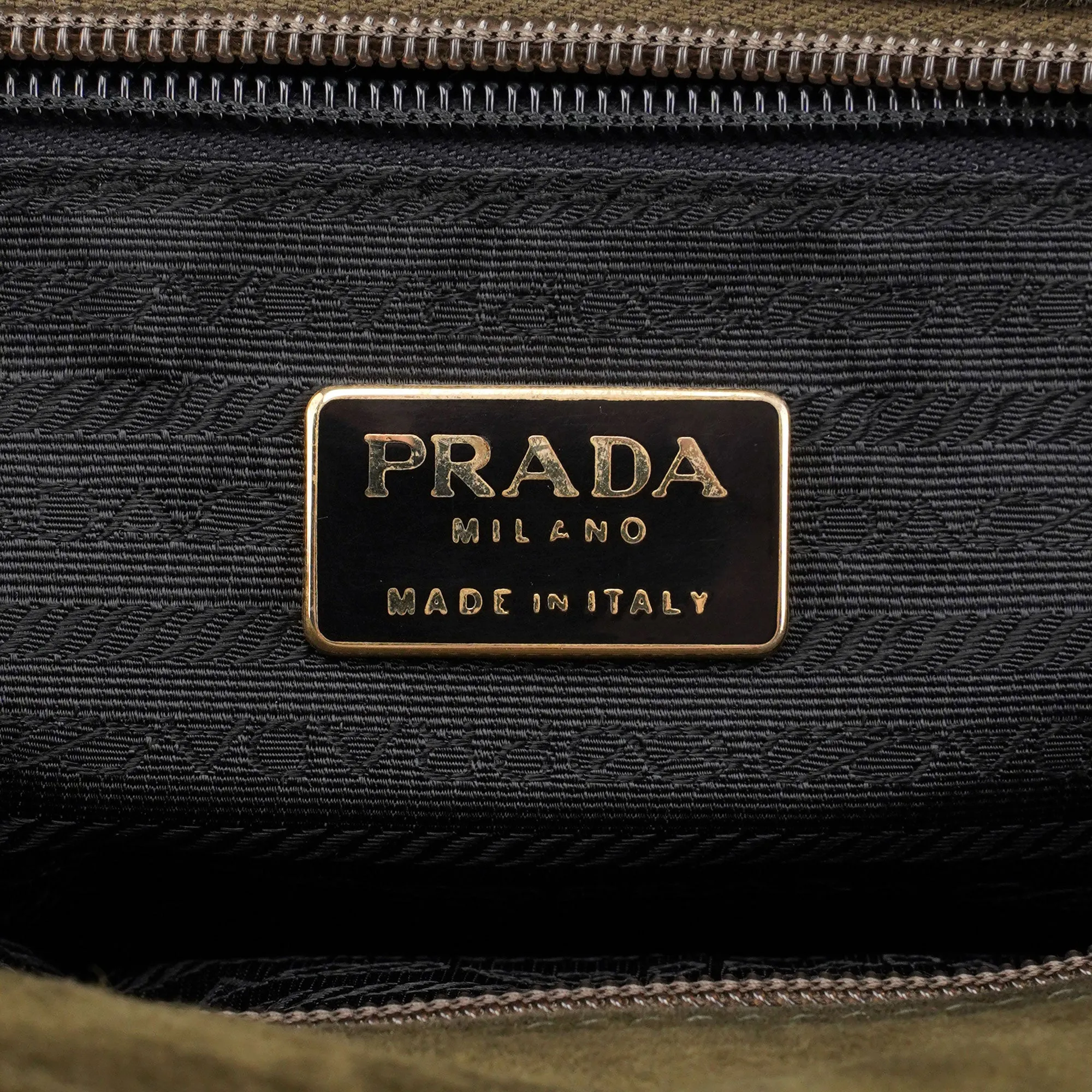 Green Suede Wood Handle Bag