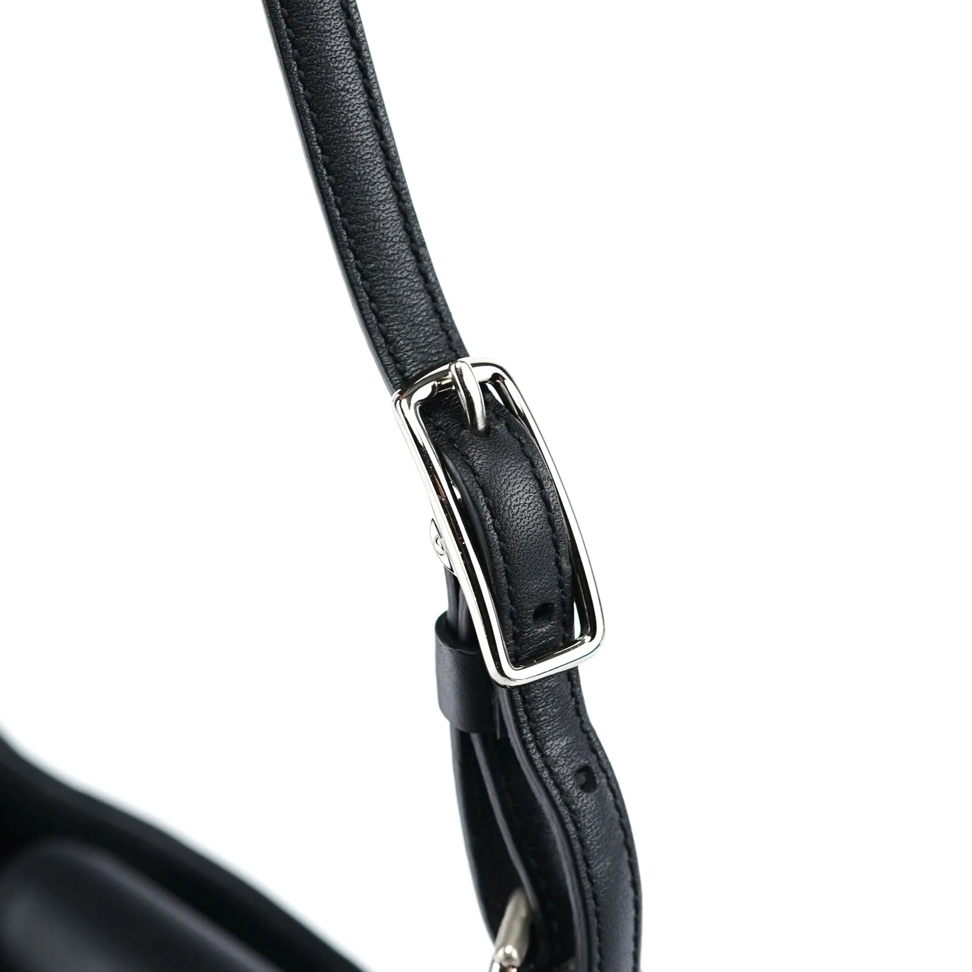 Grey Wool Hobo Shoulder Bag