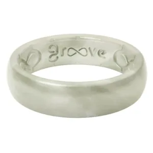 Groove Life Silicone Ring Solid Pearl Thin Ladies Size 9