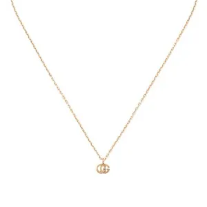 Gucci 18K Rose Gold GG Running Necklace