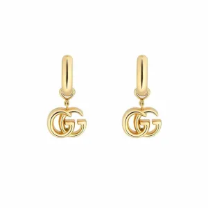 Gucci Gg Running 18Ct Yellow Gold Earrings
