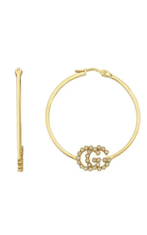 GUCCI GG Running Hoop Earrings YBD58199500100U