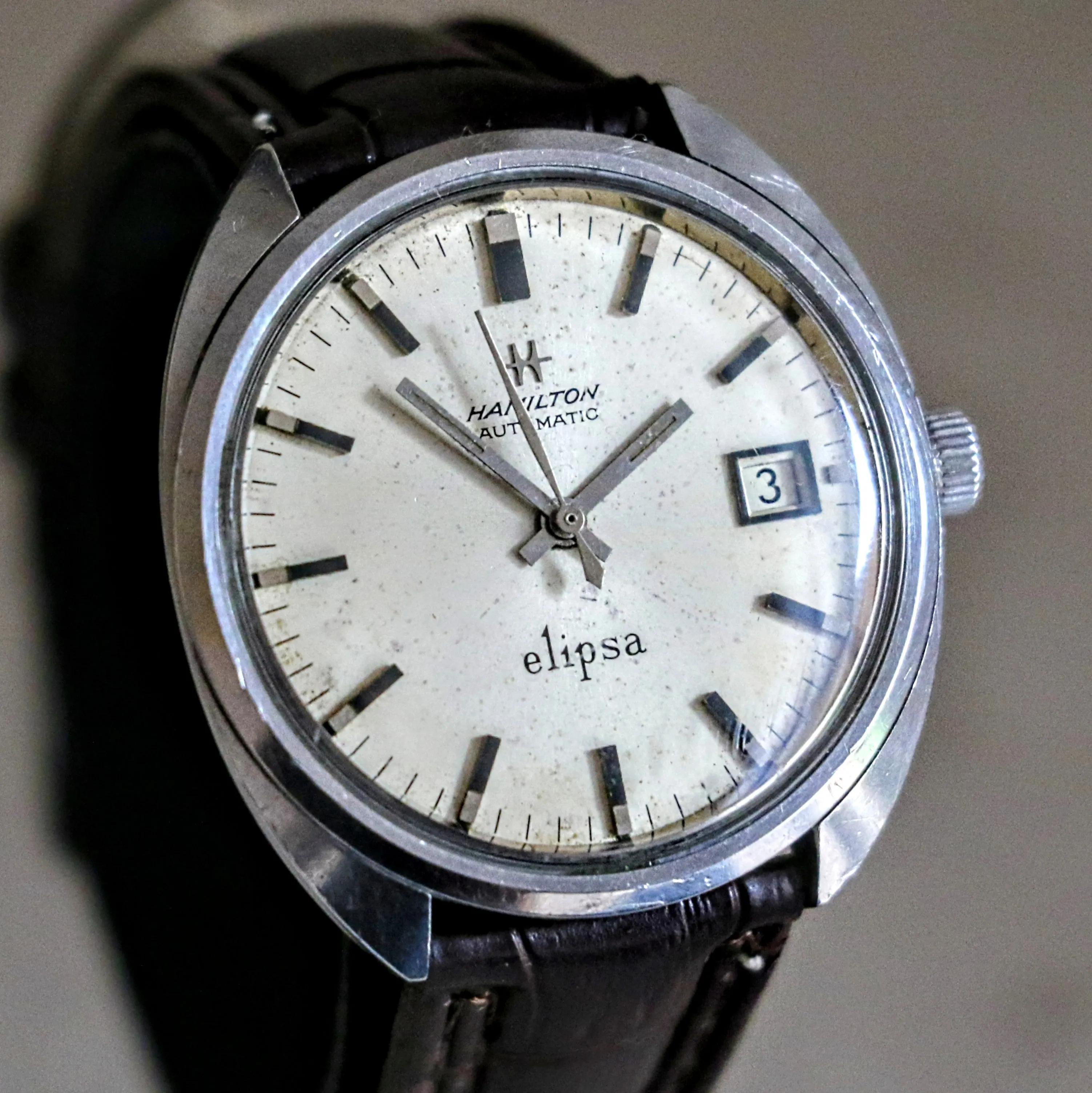 HAMILTON Elipsa Automatic Wristwatch Swiss Cal. 64A (ETA 2452) Vintage Watch