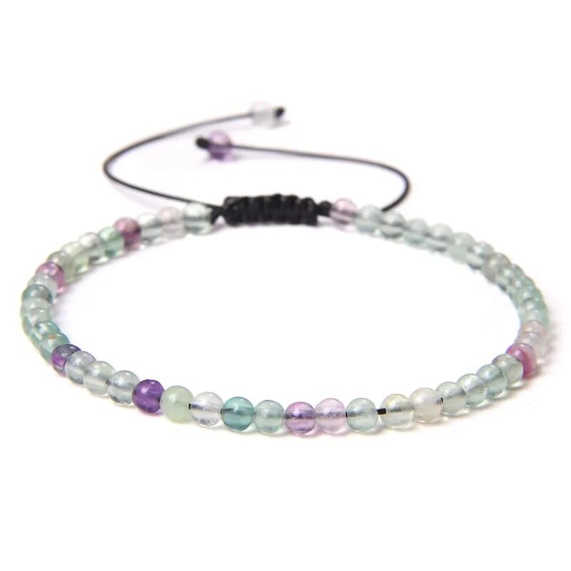 Handmade Natural Agates Jades Quartz Stone Beaded