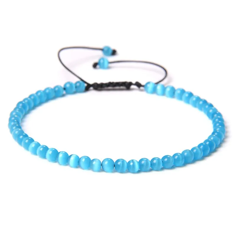 Handmade Natural Agates Jades Quartz Stone Beaded