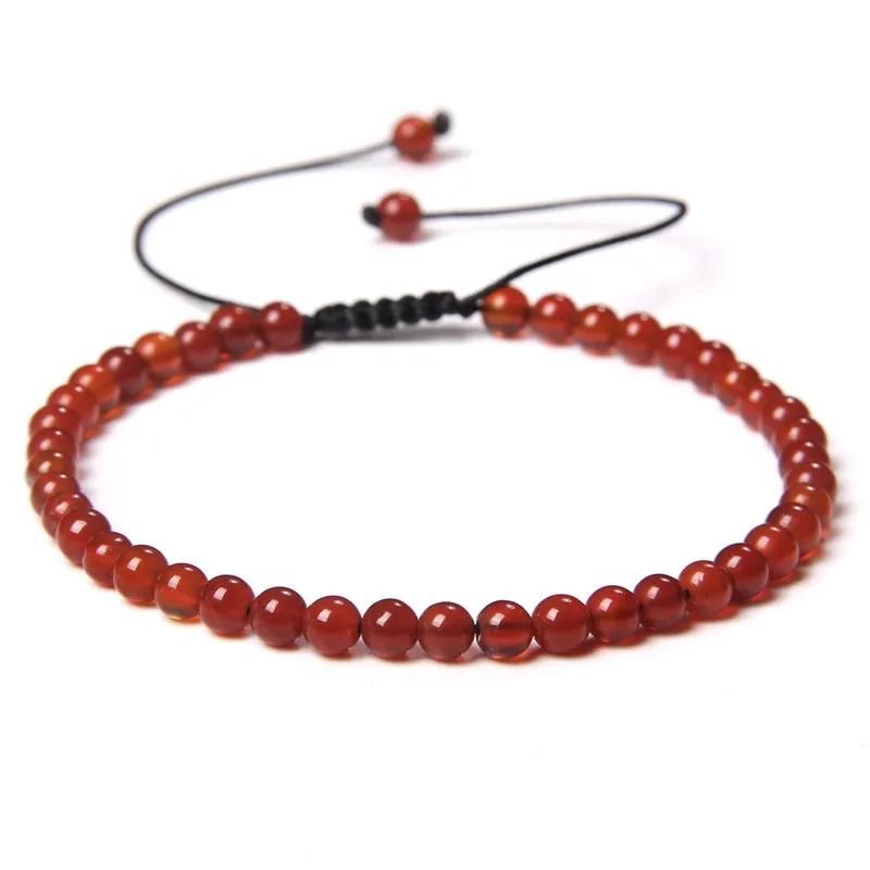 Handmade Natural Agates Jades Quartz Stone Beaded