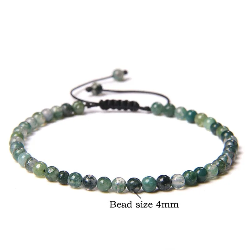 Handmade Natural Agates Jades Quartz Stone Beaded