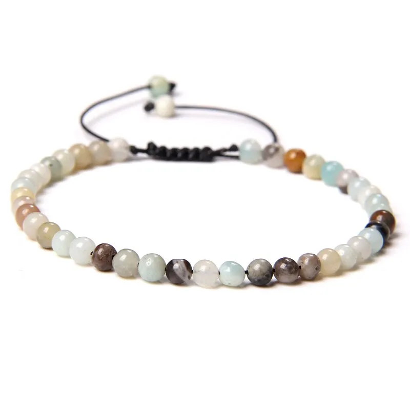 Handmade Natural Agates Jades Quartz Stone Beaded