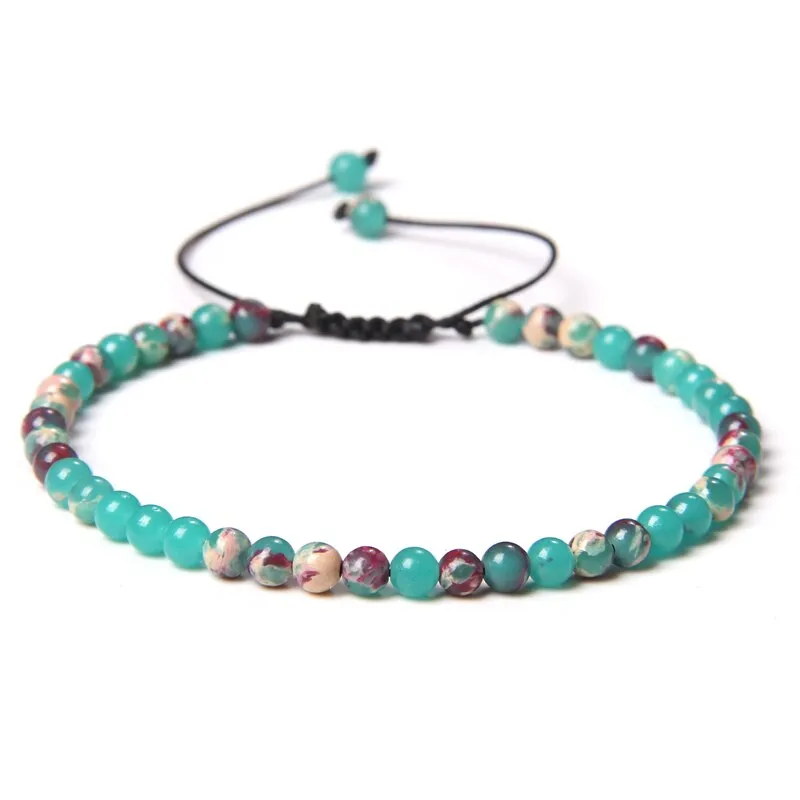 Handmade Natural Agates Jades Quartz Stone Beaded