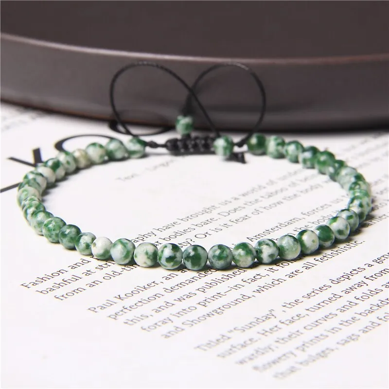 Handmade Natural Agates Jades Quartz Stone Beaded