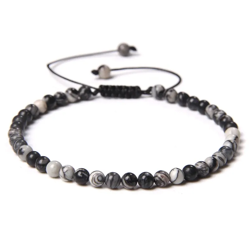 Handmade Natural Agates Jades Quartz Stone Beaded