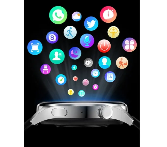 Heart Rate Blood Pressure Sports Monitoring Smart Watch Bluetooth Call NFC Access Control Message Reminder Smart Watch
