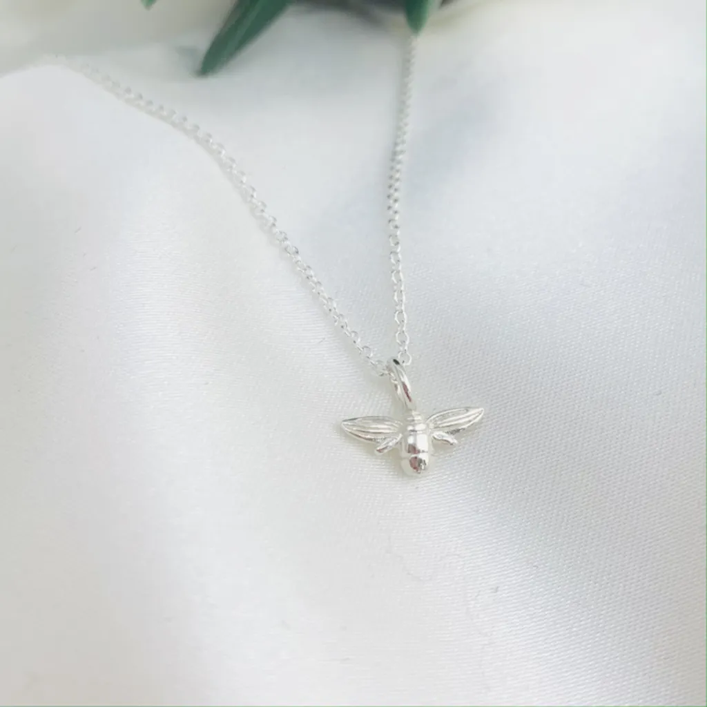 Holly Silver by Rebecca - Mini Queen Bee Necklace