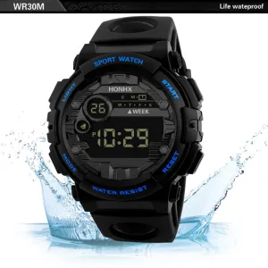 HONHX LED Electronic Watch Men Sports Wrist Watches Alarm Watch Silicone Military Army Life resistant Male Clock Relogio 618
