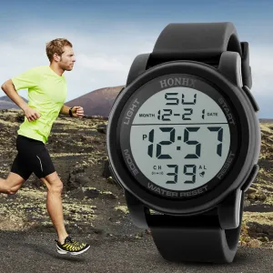HONHX Men's Watches Analog Digital Military Sport LED Waterproof Wrist Watch Outdoor Electronic Watch relogio masculino