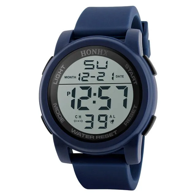 HONHX Men's Watches Analog Digital Military Sport LED Waterproof Wrist Watch Outdoor Electronic Watch relogio masculino