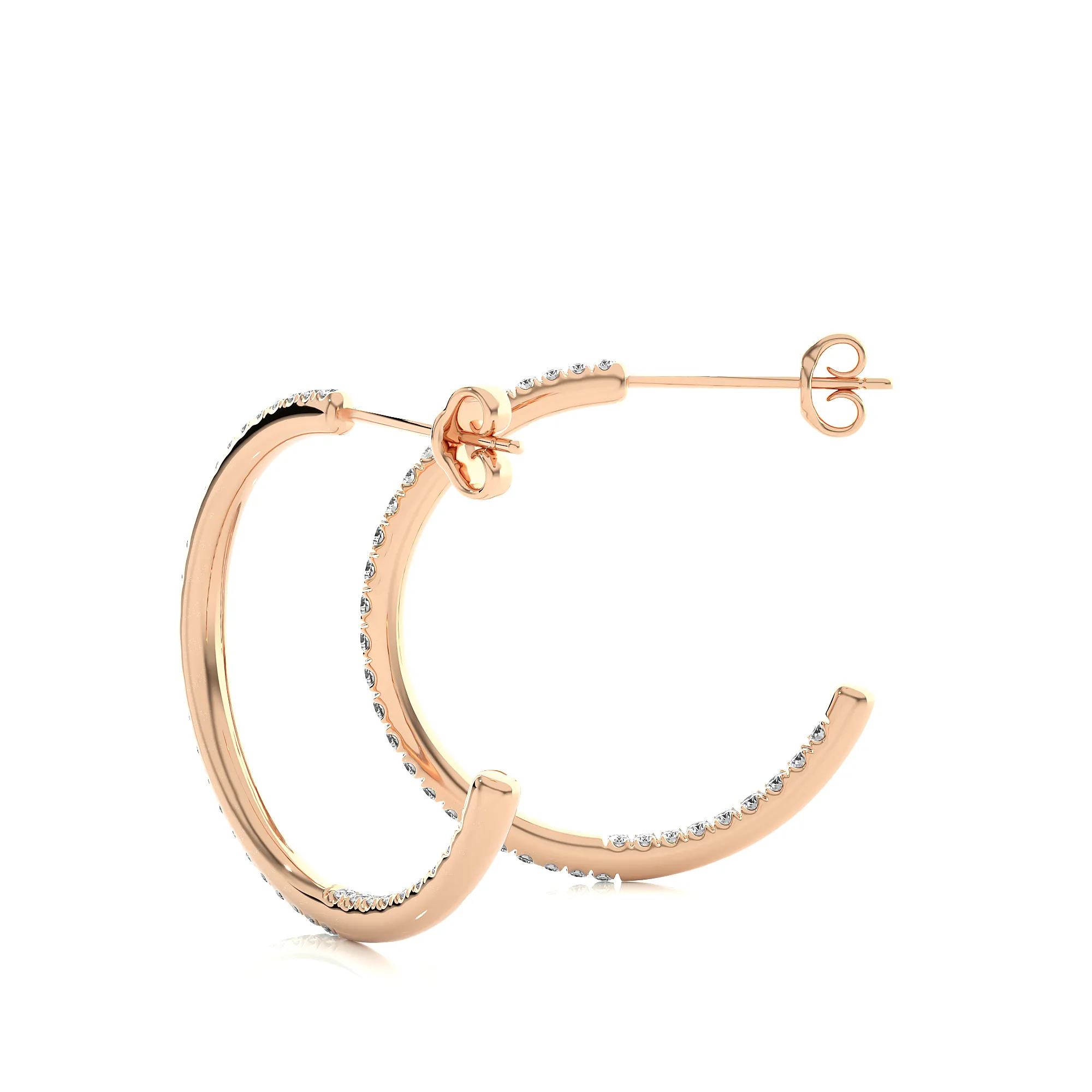Hypnotic Half-Hoop Studs
