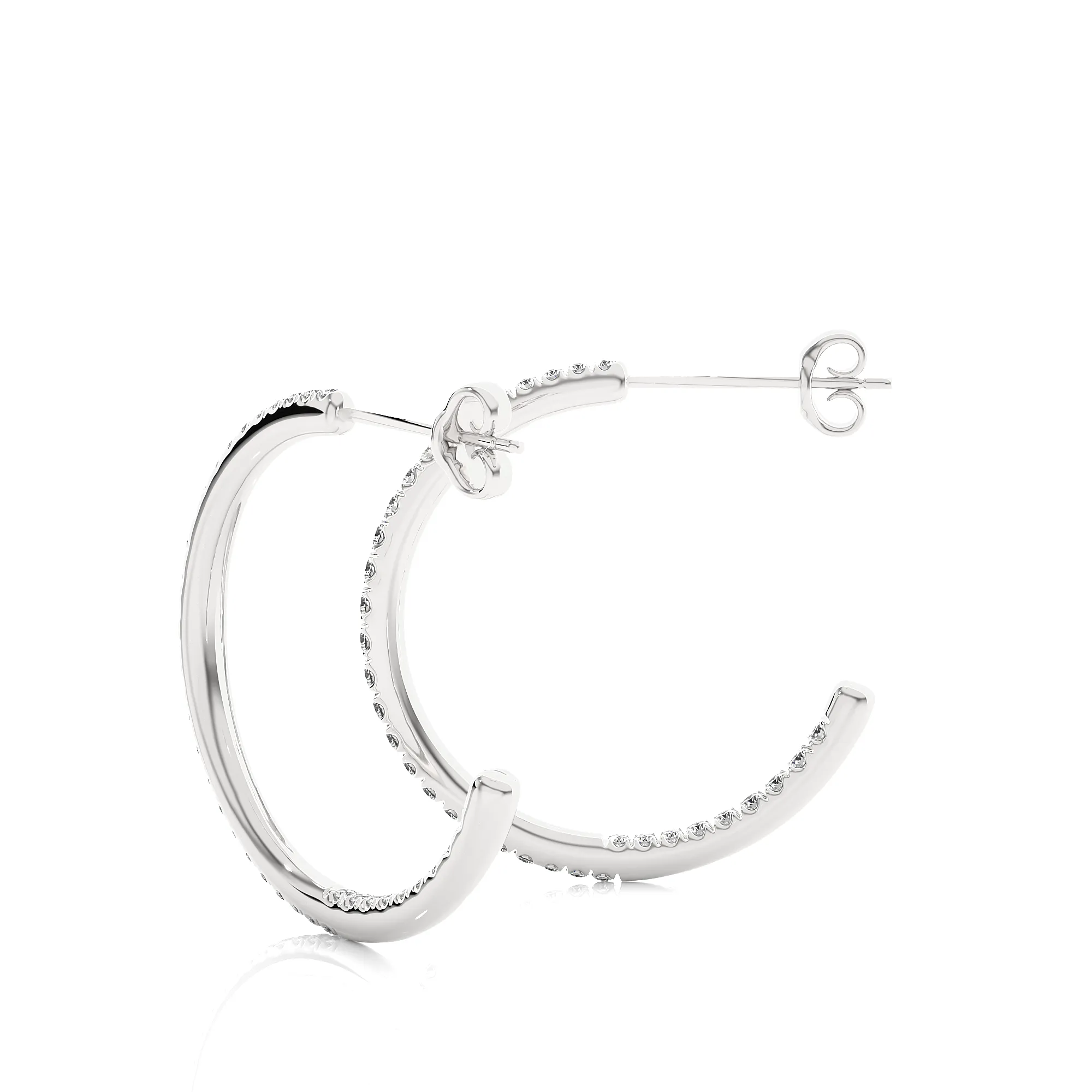 Hypnotic Half-Hoop Studs