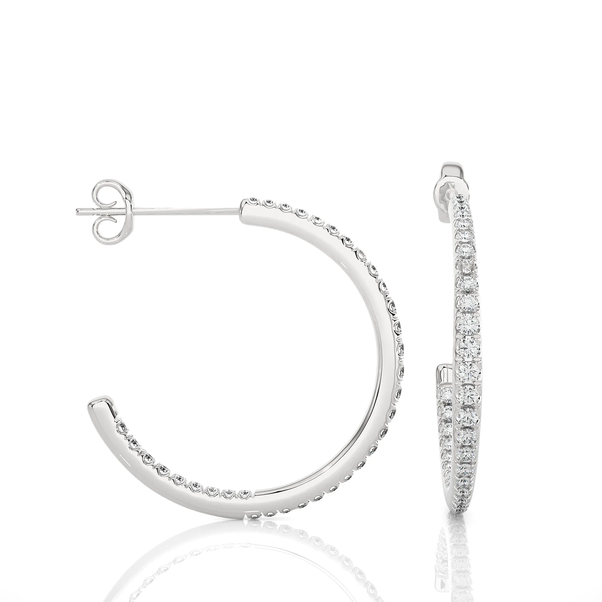 Hypnotic Half-Hoop Studs