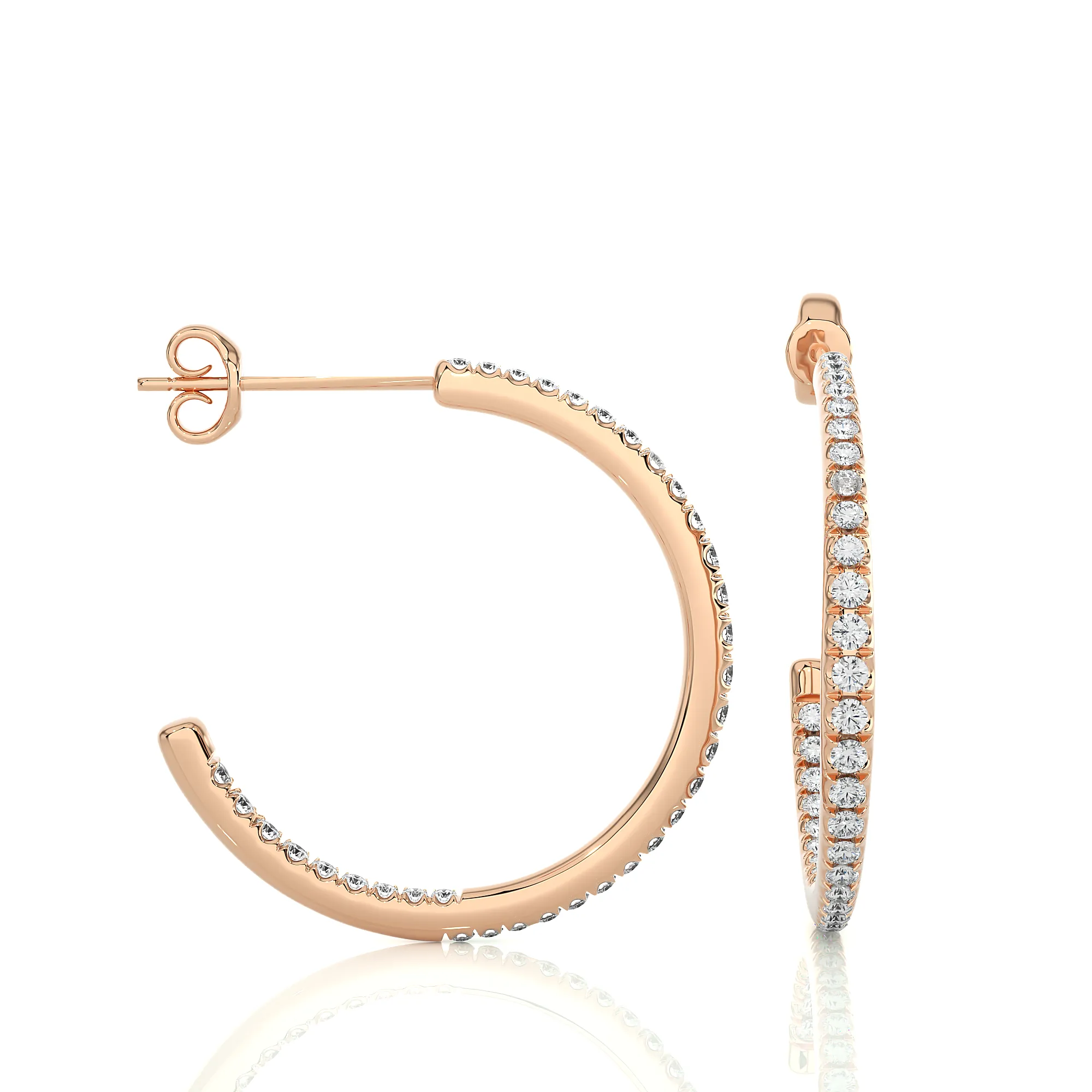 Hypnotic Half-Hoop Studs
