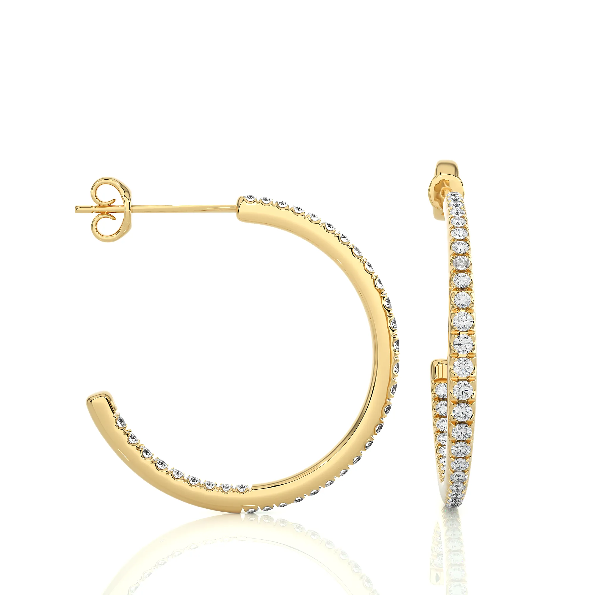 Hypnotic Half-Hoop Studs