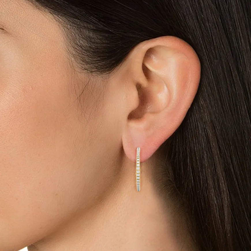 Hypnotic Half-Hoop Studs