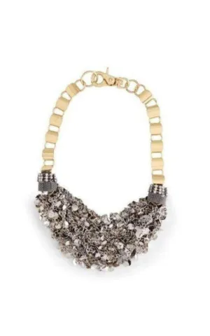 Inspired Gold Silver Mesh Necklace