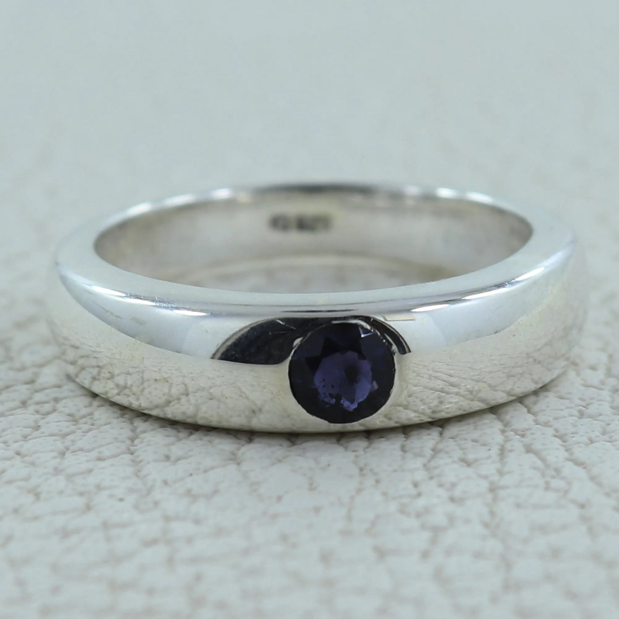 Iolite Silver Rings